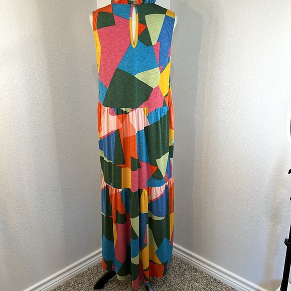 NWOT BELLA BELLA BY GG Geo Print Midi Dress (Large) - Picture 10 of 10